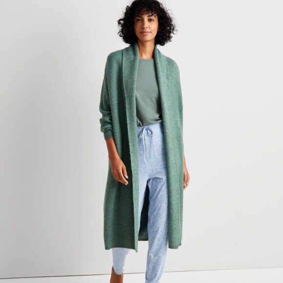 #172 State of Day Women's Knit Long-Sleeve Duster Robe - Picture 1 of 4